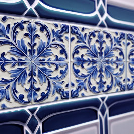 Indigo Azulejo Blue Portugal Decoratief Tegeltje