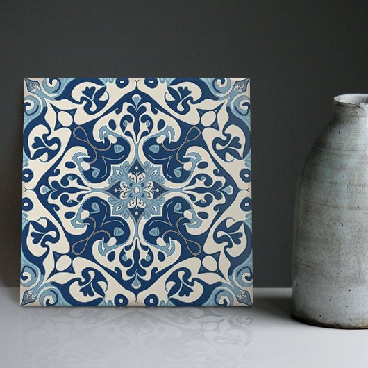 Indigo Azulejo Blue Portugal Decoratief Tegeltje