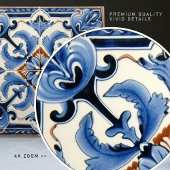 Indigo Azulejo Blue Portugal Decoratief Tegeltje