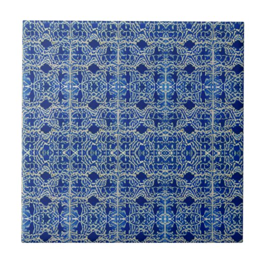 Indigo Azulejos Portugese tegels Tegeltje (Voorkant)