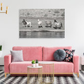 Indigo Band Canvas Afdruk (Insitu (Woonkamer))