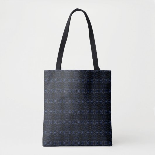 Indigo Batik Kettingen Midden Tote Bag (Voorkant)