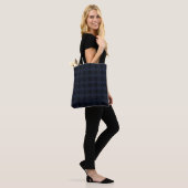 Indigo Batik Kettingen Midden Tote Bag (Op model)