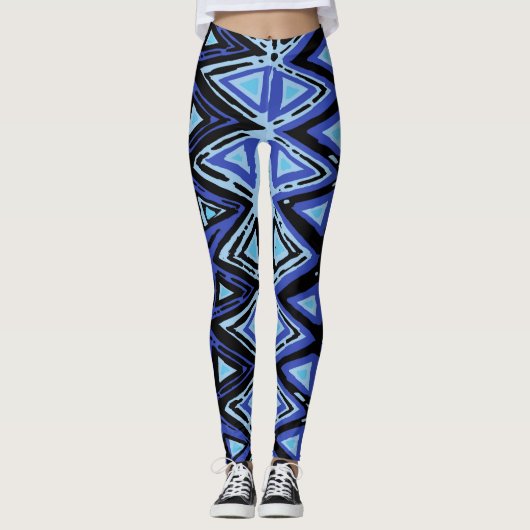 Indigo Batik Leggings (Voorkant)