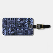 Indigo Batik Quilt - Blauw Bagagelabel (Voorkant horizontaal)