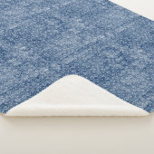Indigo Batik Sherpa Blanket Sherpa Deken (3/4)