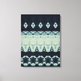 Indigo Beauty Shibori Canvasprint Canvas Afdruk
