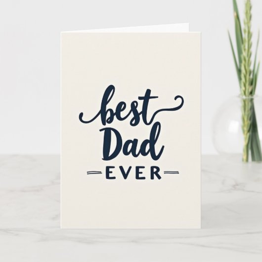 Indigo Beste Papa Ooit Kaart (Voorkant)