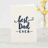 Indigo Beste Papa Ooit Kaart (Gele Bloem)
