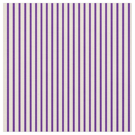 Indigo & Bisque gekleurd Striped/Lined Pattern Stof (Close Up)