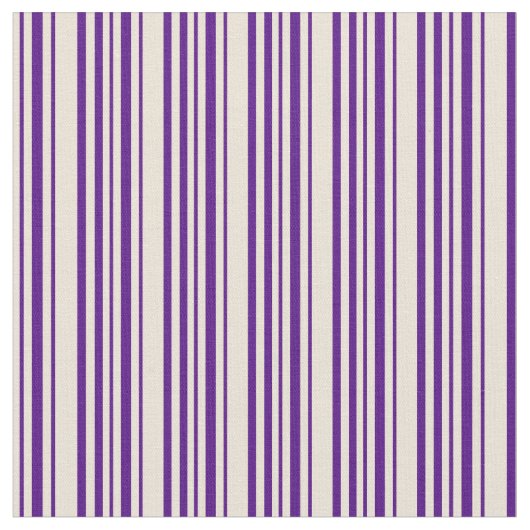 Indigo & Bisque Pattern Stof (Close Up)