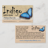 Indigo Biz Cards - Melissa Visitekaartje (Voorkant / Achterkant)