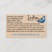 Indigo Biz Cards - Melissa Visitekaartje (Achterkant)
