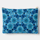 Indigo Blauw Bloemen Chinees Tegel Patroon Etui (Achterkant)