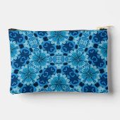 Indigo Blauw Bloemen Chinees Tegel Patroon Etui (Achterkant)