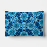 Indigo Blauw Bloemen Chinees Tegel Patroon