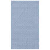 Indigo Blauw Etnische Bloemen Print Tafelkleed (Voorkant)