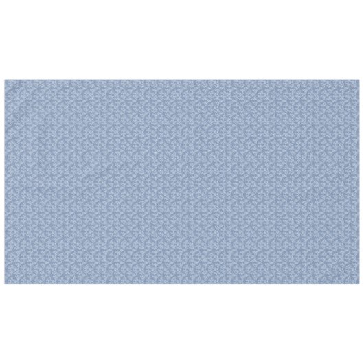 Indigo Blauw Etnische Bloemen Print Tafelkleed (Voorkant (Horizontaal))