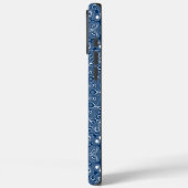 Indigo Blauw Mandala Patroon Case-Mate iPhone Case (Achterkant / Links)