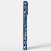 Indigo Blauw Mandala Patroon Case-Mate iPhone Case (Achterkant / Rechts)