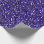 Indigo Blauw Navy Glitter Diep Kobalt Elegant Cadeaupapier (Hoek)