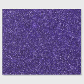 Indigo Blauw Navy Glitter Monochromatische Elegant Cadeaupapier (Vlak)