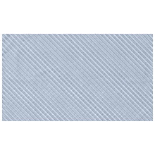 Indigo Blauw, Witte Ticking Stripes Tafelkleed (Voorkant (Horizontaal))