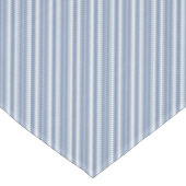Indigo Blauw, Witte Ticking Stripes Tafelkleed (Gekanteld)