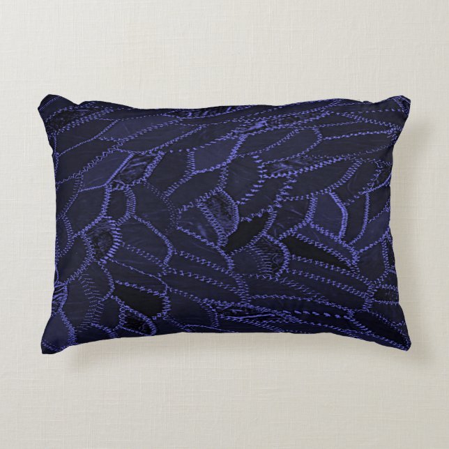 Indigo Blauwe Accentkussen Accent Kussen (Voorkant)