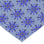 Indigo blauwe gestippelde sterren op jeans blauw korte tafelloper (Hoek)