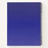 Indigo Blauwe Gradiënt Notitieboek (Achterkant)