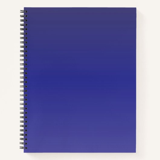 Indigo Blauwe Gradiënt Notitieboek (Voorkant)
