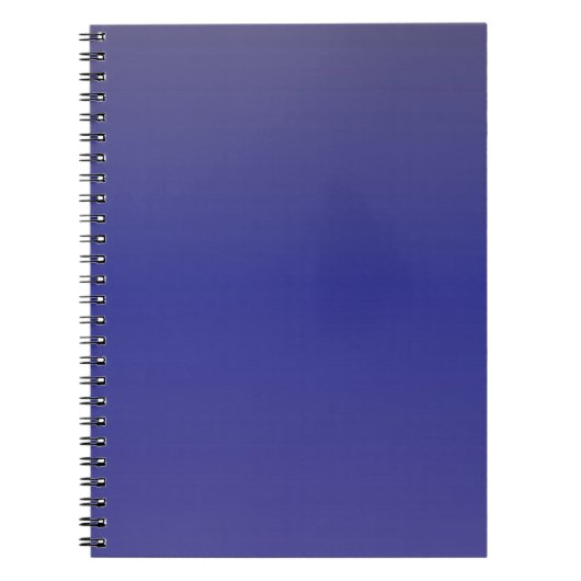 Indigo Blauwe Gradiënt Notitieboek (Voorkant)