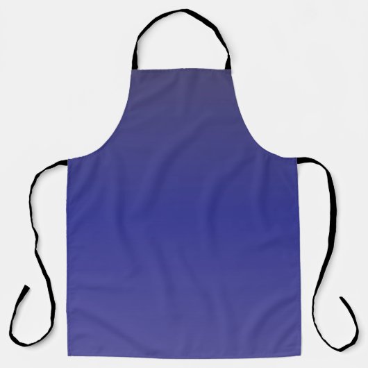 Indigo Blauwe Gradiënt Schort (Voorkant)