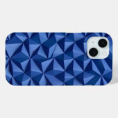 Indigo blauwe iPhone-hoes met vette 3D-textuur Case-Mate iPhone Case (Achterkant (horizontaal))