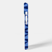 Indigo blauwe iPhone-hoes met vette 3D-textuur Case-Mate iPhone Case (Achterkant / Links)