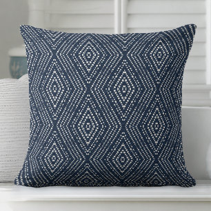Indigo Blauwe Moderne Worpkussen Kussen