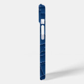 Indigo blauwe stijlvolle iPhone-hoes Case-Mate iPhone Case (Achterkant / Links)