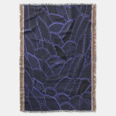 Indigo blauwe werpdeken deken (Voorkant Verticaal)