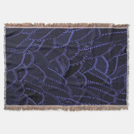 Indigo blauwe werpdeken deken