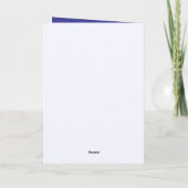 Indigo Bliss Happy New Year Retro Groovy Photo Feestdagen Kaart (Achterkant)