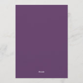 Indigo Bloom Romantische Bloeiende Bruiloft Kaart (Achterkant)