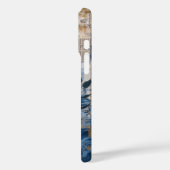 Indigo Blue  Abstracte kunst Collage Case-Mate iPhone Case (Achterkant / Links)