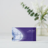 Indigo Blue Architect businesskaarten Visitekaartje (Staand voorkant)