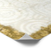 Indigo Blue Batik Map of the World Poster (Hoek)