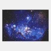 Indigo Blue Celestial Stars  Foto Overlay Inpakpapier Vel (Voorkant 2)