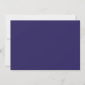 Indigo Blue Classic Border Card Notitiekaartje (Achterkant)