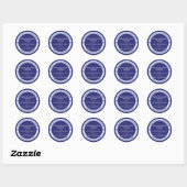 Indigo Blue Cottage Law Ingredient Baker Sticker (Vel)