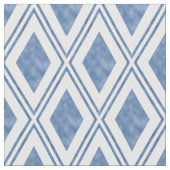 Indigo Blue Diamond Pattern Stof (Close Up)