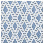 Indigo Blue Diamond Pattern Stof (Swatch)